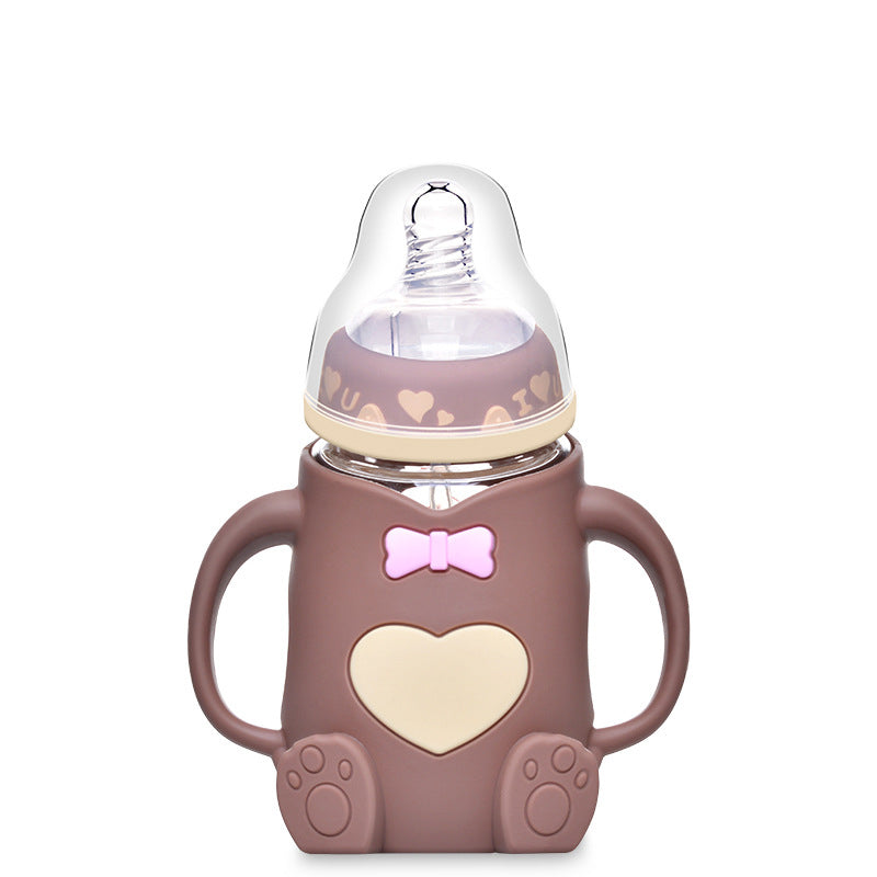 Baby feeding bottle glass 240ml