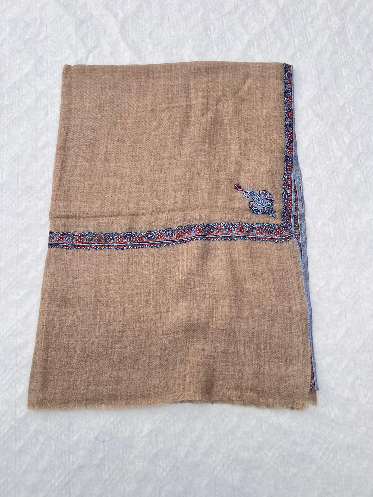Pure Pashmina Stole | 100% Authentic | Hand made | Hand embroidered | Traditional Kashmiri Ladies Stole